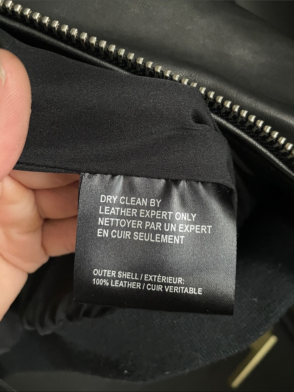 Lamarque “Tate” Black Leather Bomber Jacket - Picture 3 of 9